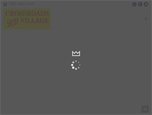 Tablet Screenshot of crossroadsrvvillage.com